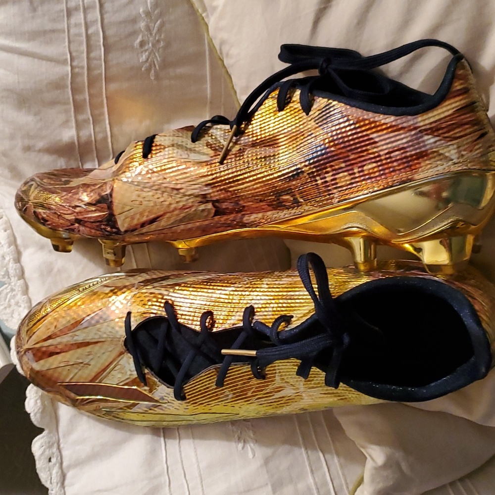 Adidas Gold Adizero Men's New Reign Young King Yellow/ Metalic Yellow Recievers